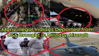 Indians Deported from USA Brought to India In USA Military Craft