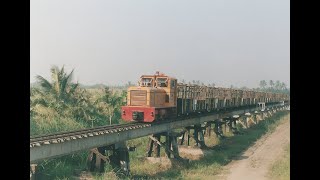 南州糖廠枋寮幹線林邊溪橋原料列車