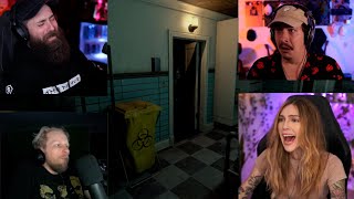 The Mortuary Assistant game  -  Streamers react to the peeping entity  from behind the door