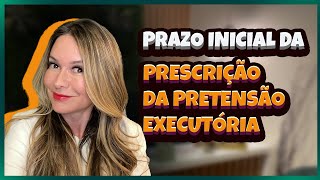 Prazo inicial da prescrição da pretensão executória - Novo entendimento STF