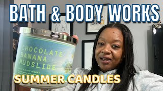 Bath \u0026 Body Works Summer Candles