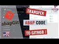 Use abapGit to Transfer local ABAP Code to GitHub [english]
