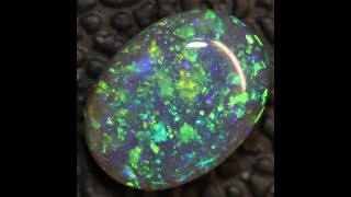 0.70 cts Australian Black Opal Lightning Ridge, Solid Gem Stone, Cabochon