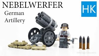 Lego WW2 Nebelwerfer 42 - German Army 6 Barrel Artillery - Brickarms Brickmania Knockoffs Lepin