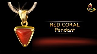 Triangular Italian Red Coral for Astrology Benefits