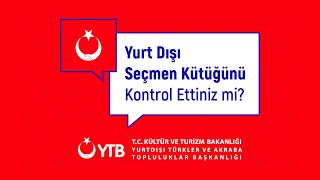 Yurt Dışı Seçmen Kütüğü Kaydınızı Kontrol Ettiniz mi❓