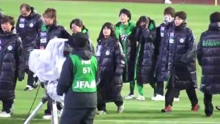 第37回皇后杯準決勝 ベレーザ0(PK2-3)0新潟 試合後の挨拶