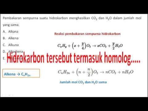 Reaksi Pembakaran Sempurna Hidrokarbon Yang Menghasilkan CO2 Dan H2O ...