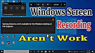 #Windows Screen Recording Problem Gaming Feature Aren't Available Error Problem Solve [ Hindi ]