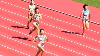 2015ユース陸上女子 400ｍ 予選3組 20151016