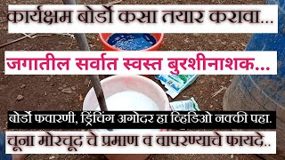 बोर्डो मिश्रण तयार करण्याची पद्धत | योग्य पद्धतीने बोर्डो कसा बनवावा. #बोर्डो