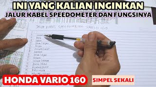 Jalur kabel speedometer vario 160 @yudikakakeke5974