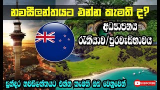 නවසීලන්තයට එන්න කැමති ඔබ වෙනුවෙන් | New Zealand Higher Education,Jobs \u0026 Permanent Residence.| #Short