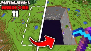 I mined a 100x100 area to BEDROCK in Hardcore Minecraft... (S7E11)