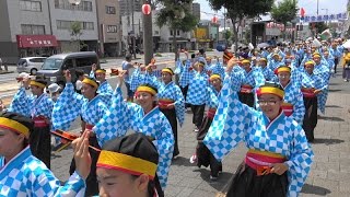 2016年[4K･歌詞無]上町よさこい鳴子連｢第63回よさこい･本祭1日目･上町競演場②」