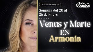 Venus y Marte en armonía - Tránsitos astrológicos del 20 de diciembre al 26 de enero