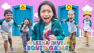 LEIKA CHALLENGE  SQUID GAME PART 2 😱 LEIKA TOMPEL IKUT PERMAINAN MINGLE SQUID GAME