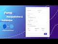 Form Manipulation & Validation - Using Formik & React - Validate Form Using React & Formik
