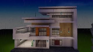 minecraft make a modern house