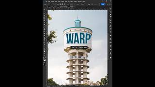 Warp Text With Cylinder Warp in photoshop #shorts