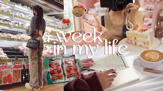 weekly vlog 🍰 | what I eat, closet cleanout, journaling, theme park etc.