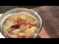 桃膠雪耳枸杞紅棗雪蓮皂角米糖水｜美容養顏糖水｜peach gum and snow fungus dessert with english recipes simple recipes 簡食🐘