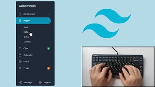 ASMR Programming - Tailwind CSS Side Navigation Bar - No Talking