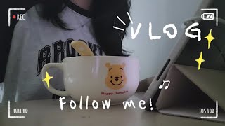 대학생 일상 vlog🎀 | 끊임 없는 과제의 연속 | 유사 먹방 브이로그