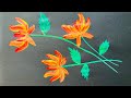 Beautiful Red Yellow flowers | Easy method drawing