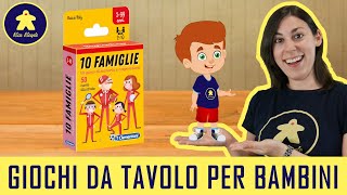 10 Famiglie - Gioco di Carte per Bambini - Clementoni - 5+