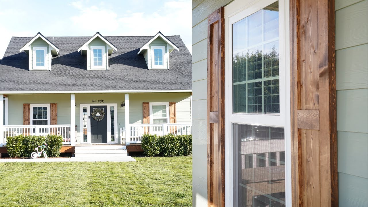 Wooden Window Shutters Exterior