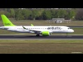 rare air baltic cs300 yl csa sunny landing and takeoff from berlin tegel airport