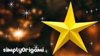 ORIGAMI Christmas Star | EASY paper CHRISTMAS STAR | How To 🌸 | by Nick Robinson