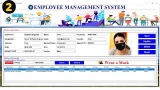 2/3 - Employee Management System Project With Database in Python Python Project