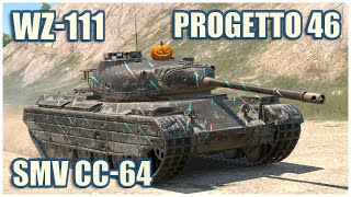 Progetto 46, WZ-111 \u0026 SMV CC-64 • WoT Blitz Gameplay