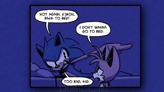 Tails don't want to go to bed (Sonic Comic Dub voice over)