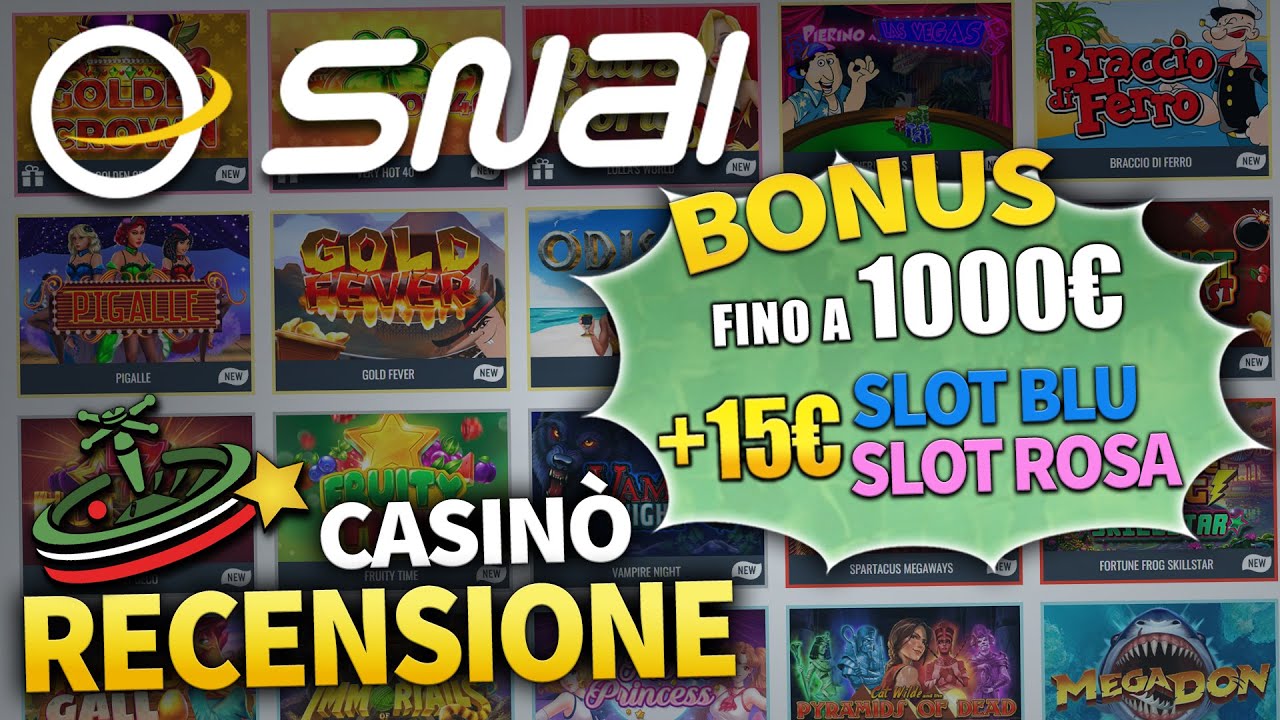 Conviene Giocare Su Snai? | Recensione Casinò 💰15€ Gratis Su Slot E ...