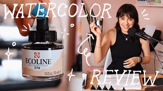 Ecoline Watercolor Ink Review 2022 for newbies