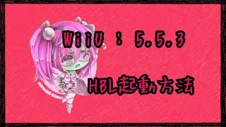 【 WiiU : Hack 】5.5.3 HBL起動方法