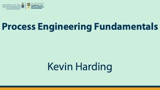 Process Engineering Fundamentals [Lecture]