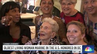 Oldest living female Marine honored in Chevy Chase | NBC4 Washington