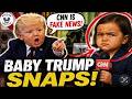 Baby Trump Insults CNN's Kaitlan Collins to Her Face!