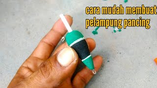 Cara mudah membuat pelampung pancing dari sandal bekas