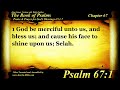 The Book of Psalms | Psalm 67 | Bible Book #19 | The Holy Bible KJV Read Along Audio/Video/Text