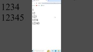 || JavaScript Pattern OF Number 💯 || Number Pattern #shorts #java #javascript #pattern #coding #html