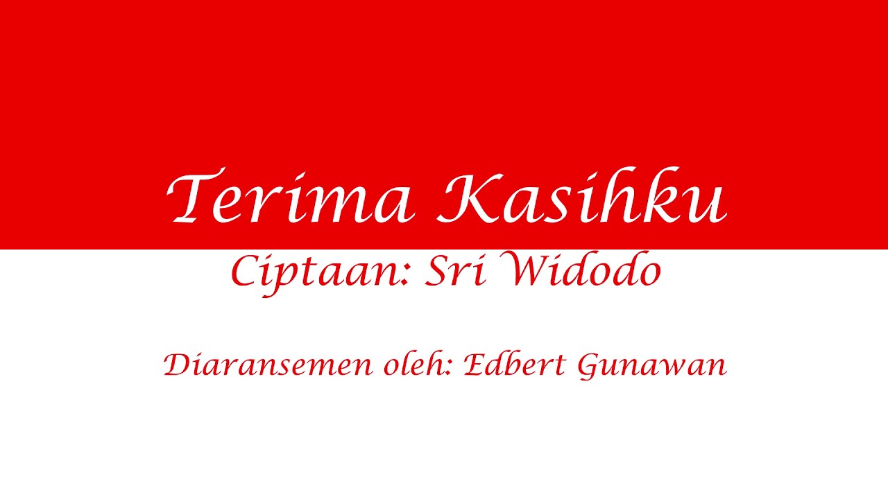 Terima Kasihku (Guruku) Instrumental (Aransemen) Ciptaan Sri Widodo ...