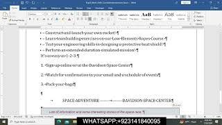 Exp22_Word_Ch02_CumulativeAssessment  - Space | Chapter02_CumulativeAssessment - Space