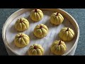 糯米南瓜包，无需模具，香甜软糯，好看又好吃how to make pumpkin buns＃南瓜包＃糯米南瓜包＃豆沙包 南瓜饼 糯米包 糯米糍 糯米粉 糯米糕 下午茶 点心 糕点 万圣节 中華料理