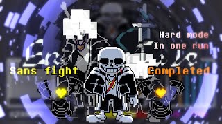 EndingTale Sans fight (Hard mode × In one run)