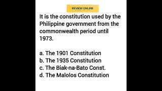 Philippine Constitution and History